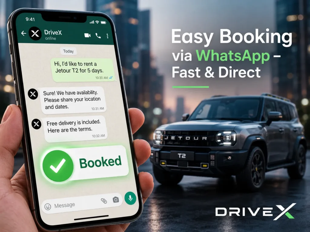 Rent Jetour T2 in Dubai