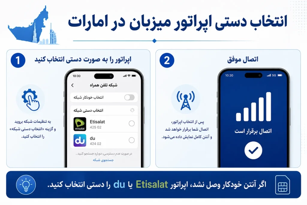 فعال‌سازی رومینگ همراه اول در دبی