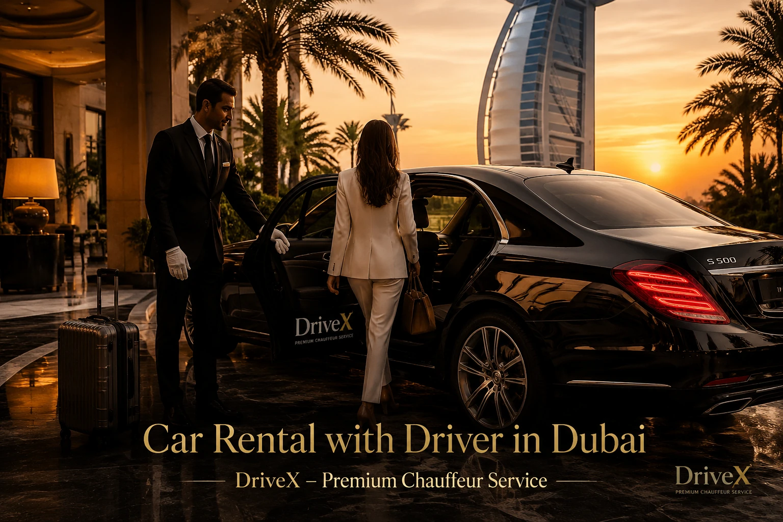 car rental with driver in dubai