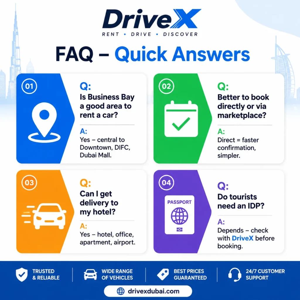 Car Rental in Business Bay Dubai