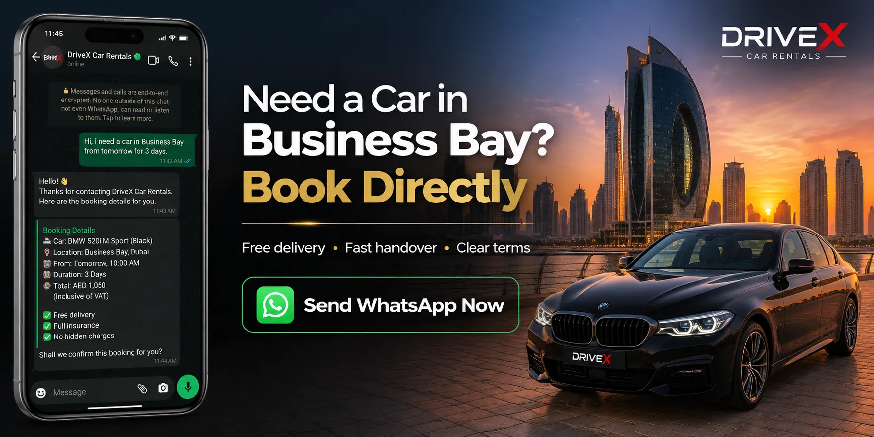 Car Rental in Business Bay Dubai