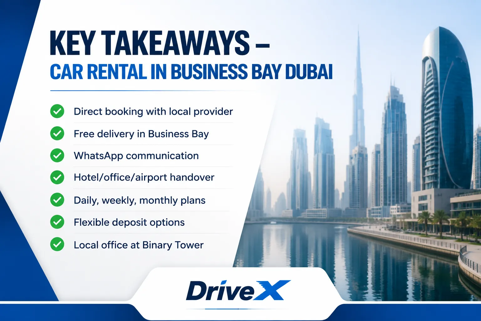 Car Rental in Business Bay Dubai