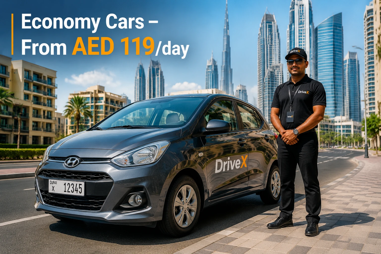car rental with driver in dubai