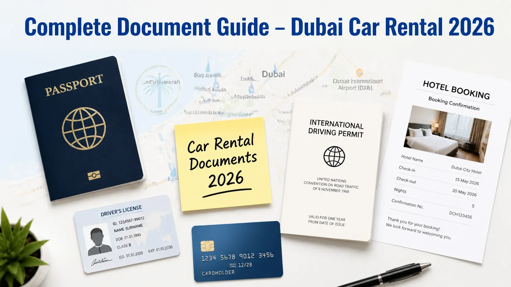Car Rental Documents in Dubai