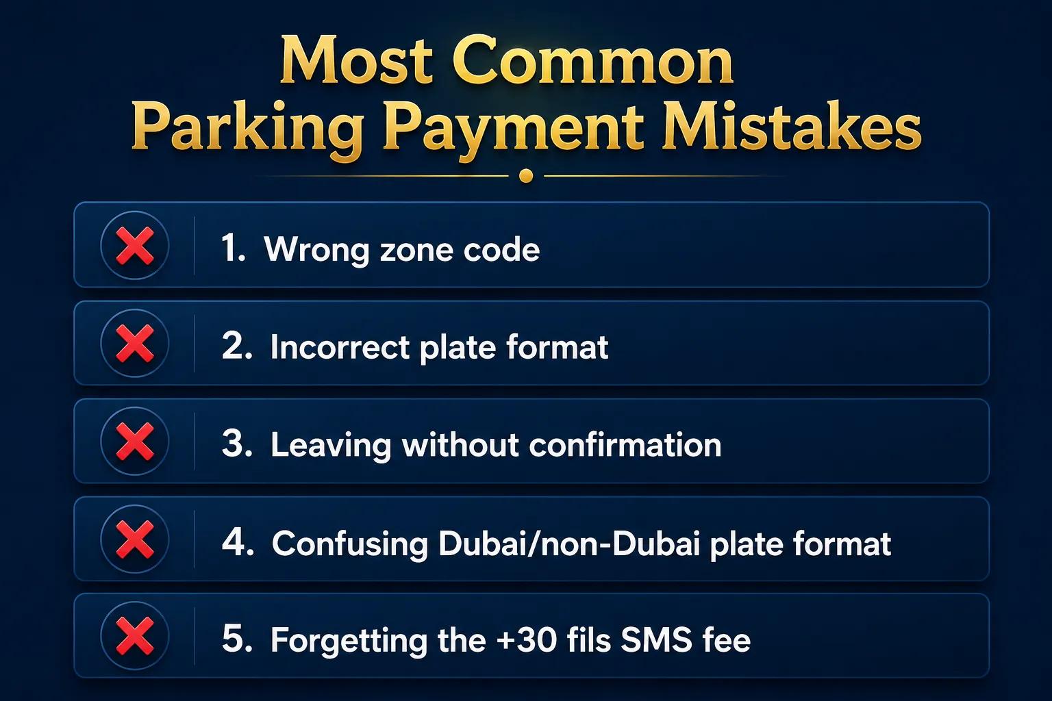 How to Pay for Parking in Dubai