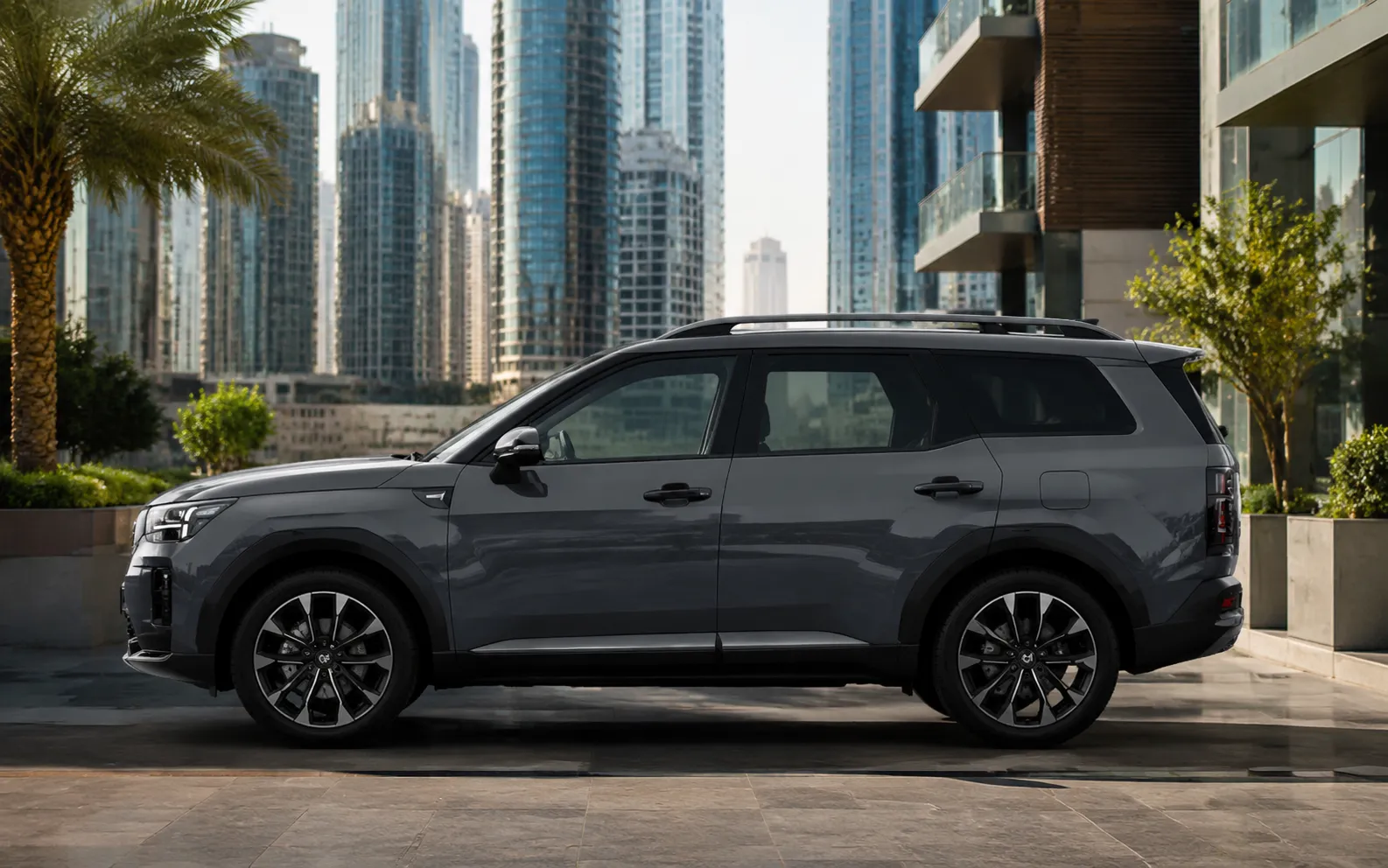 Hyundai Santa Fe SUV rental in Dubai by DriveX
