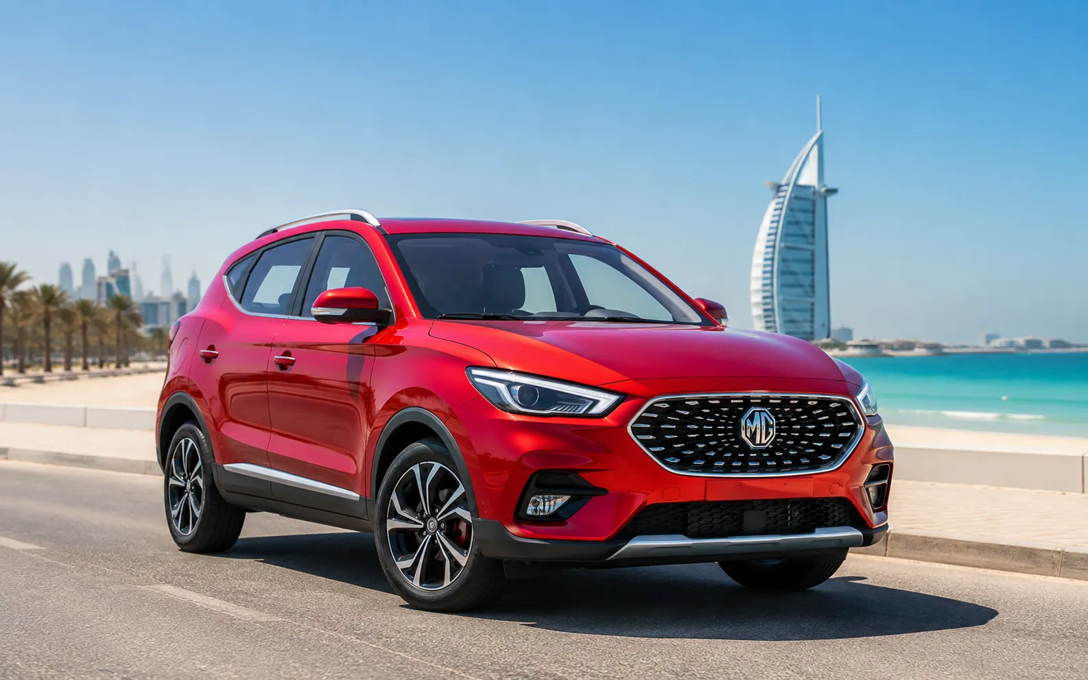 MG ZS economy SUV rental in Dubai