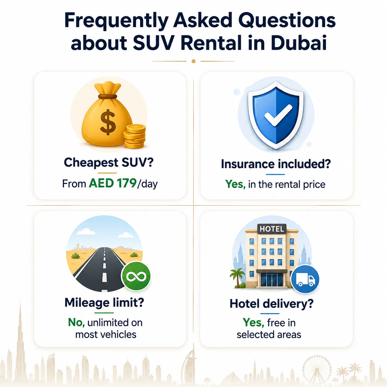 SUV & 4x4 Car Rental in Dubai