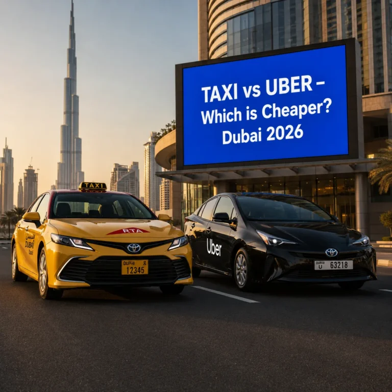 Taxi vs Uber in Dubai — Which Is Cheaper? 2026 Comparison