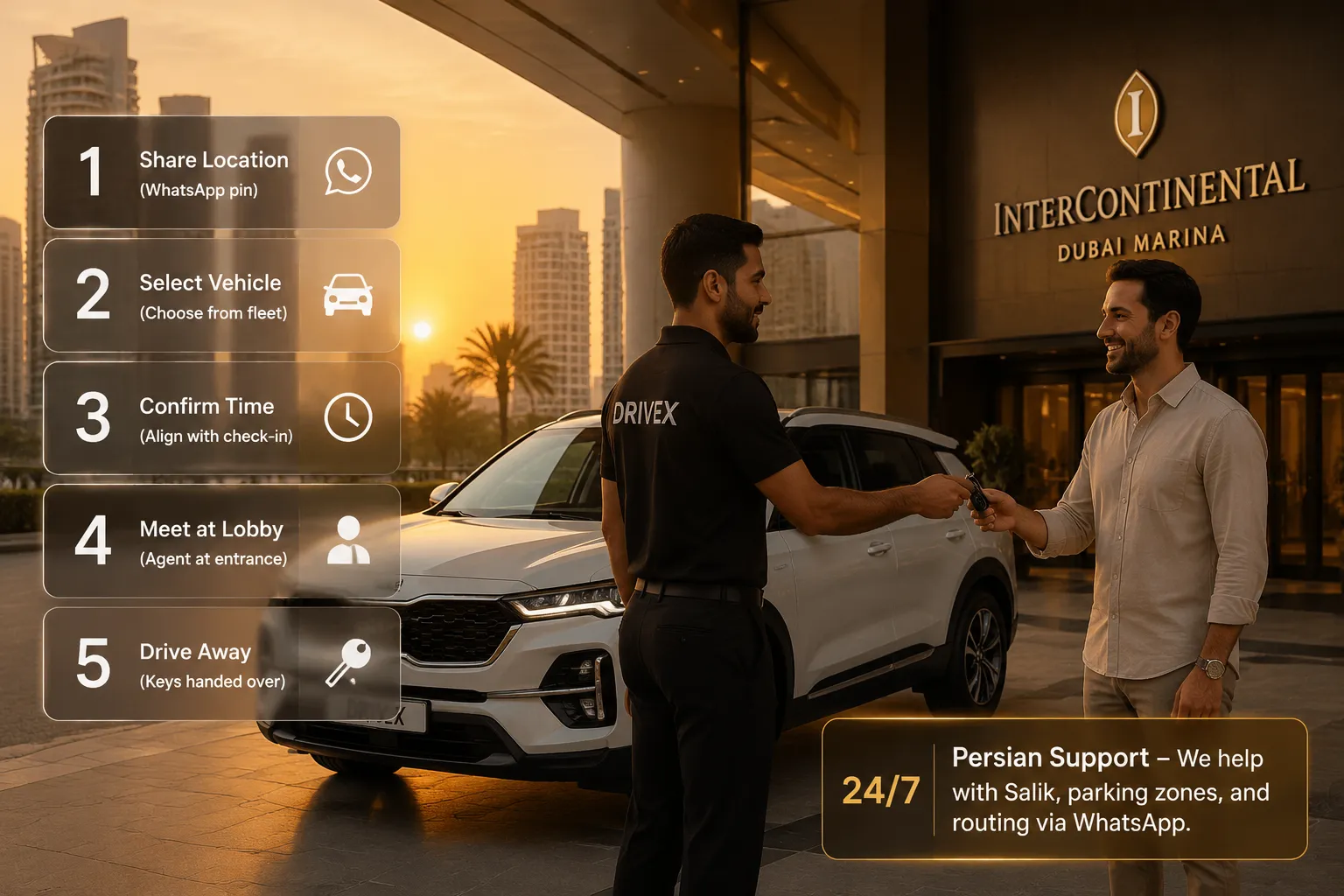 Car Rental in Dubai Marina
