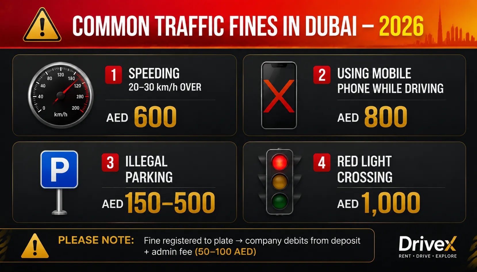 Hidden Costs of Renting a Car in Dubai