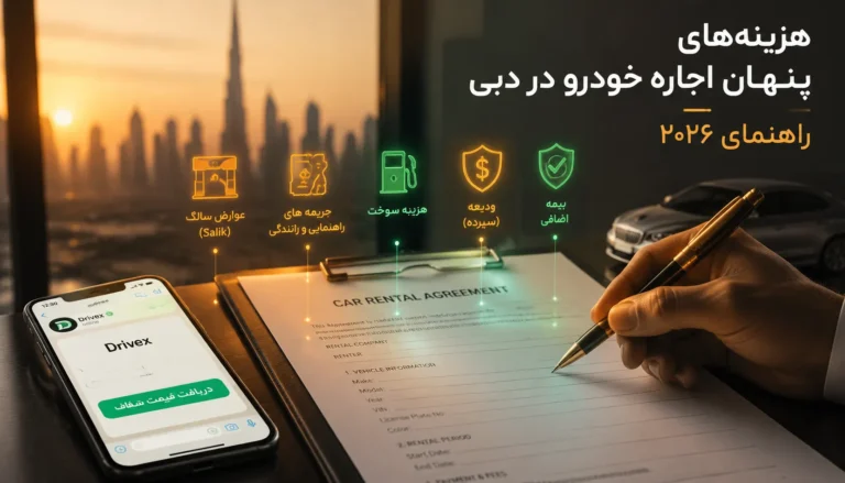 هزینه‌ های پنهان اجاره ماشین در دبی