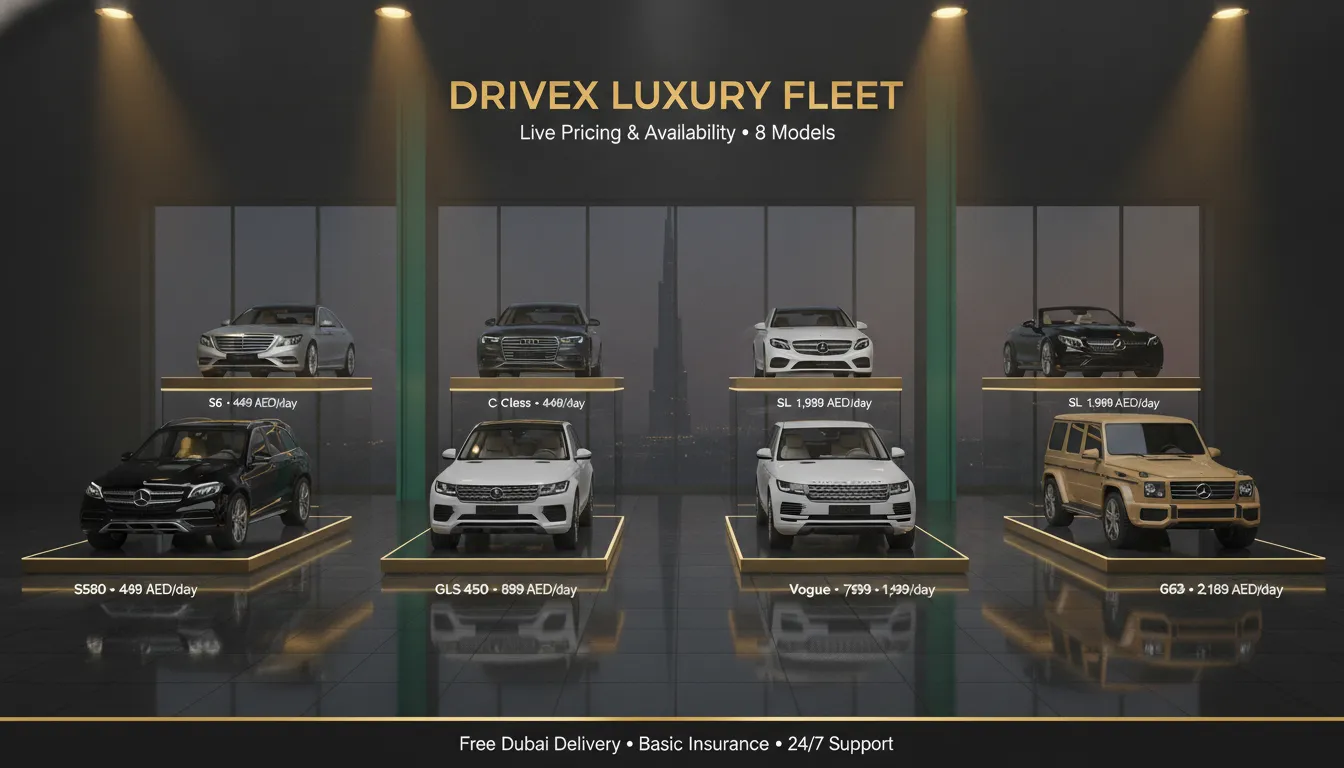 Drivex luxury fleet overview