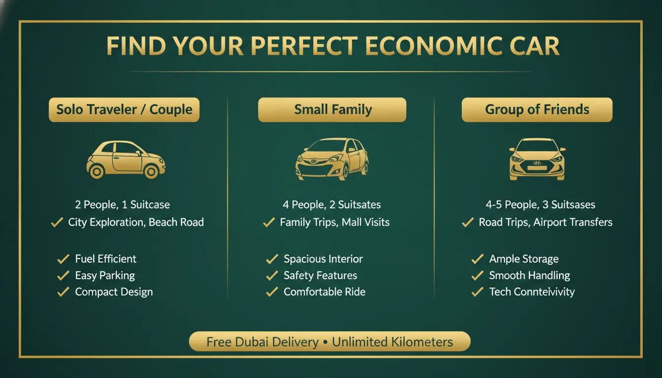 Find the right economy rental car for your Dubai trip