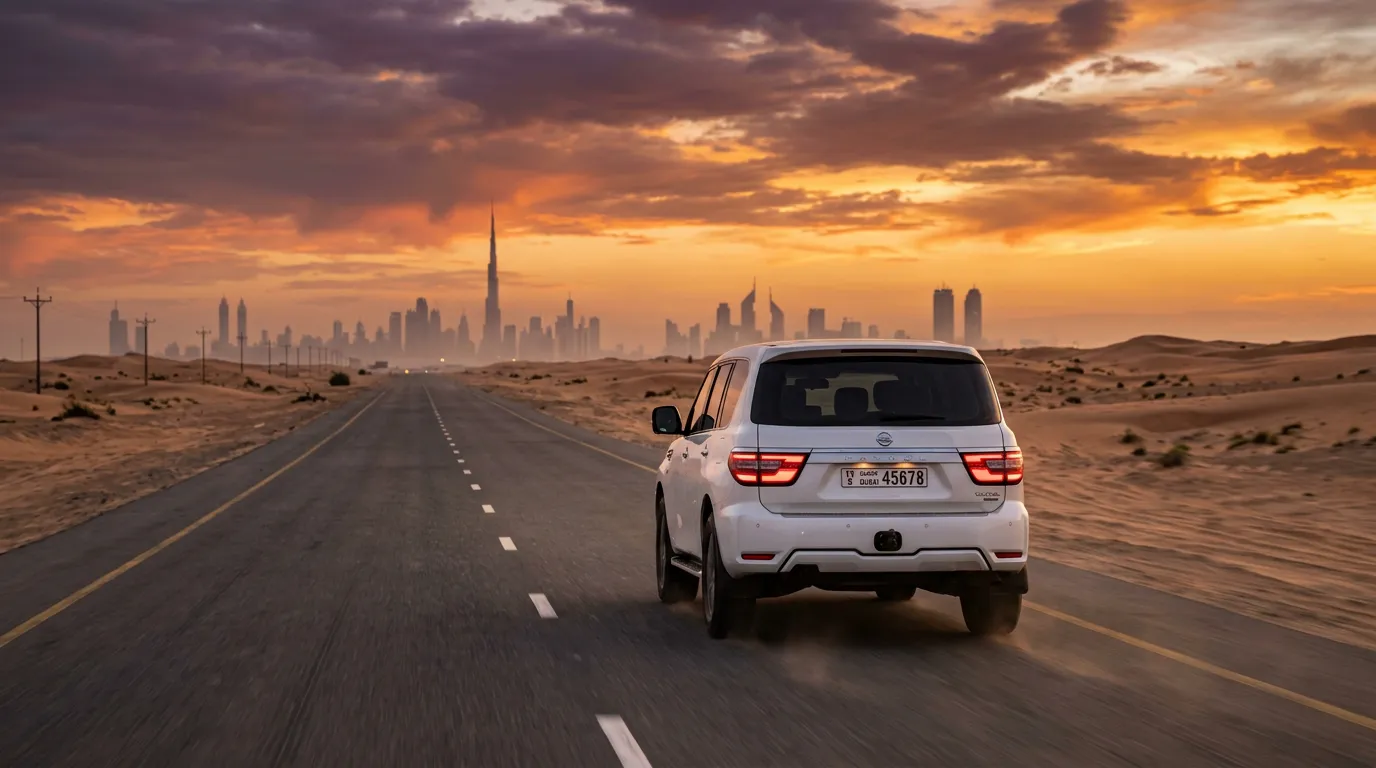 DriveX SUV rental ready for a family road trip across the UAE