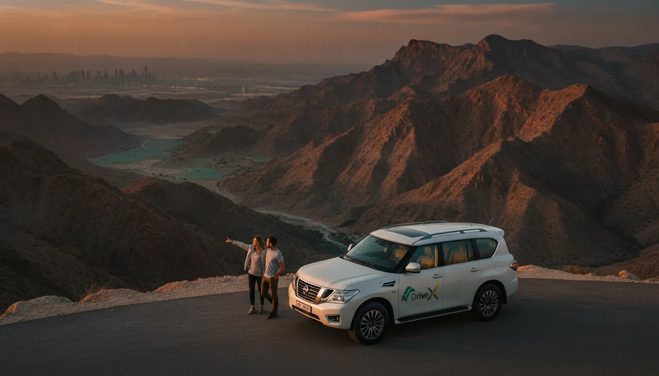 Book your DriveX SUV rental in Dubai on WhatsApp