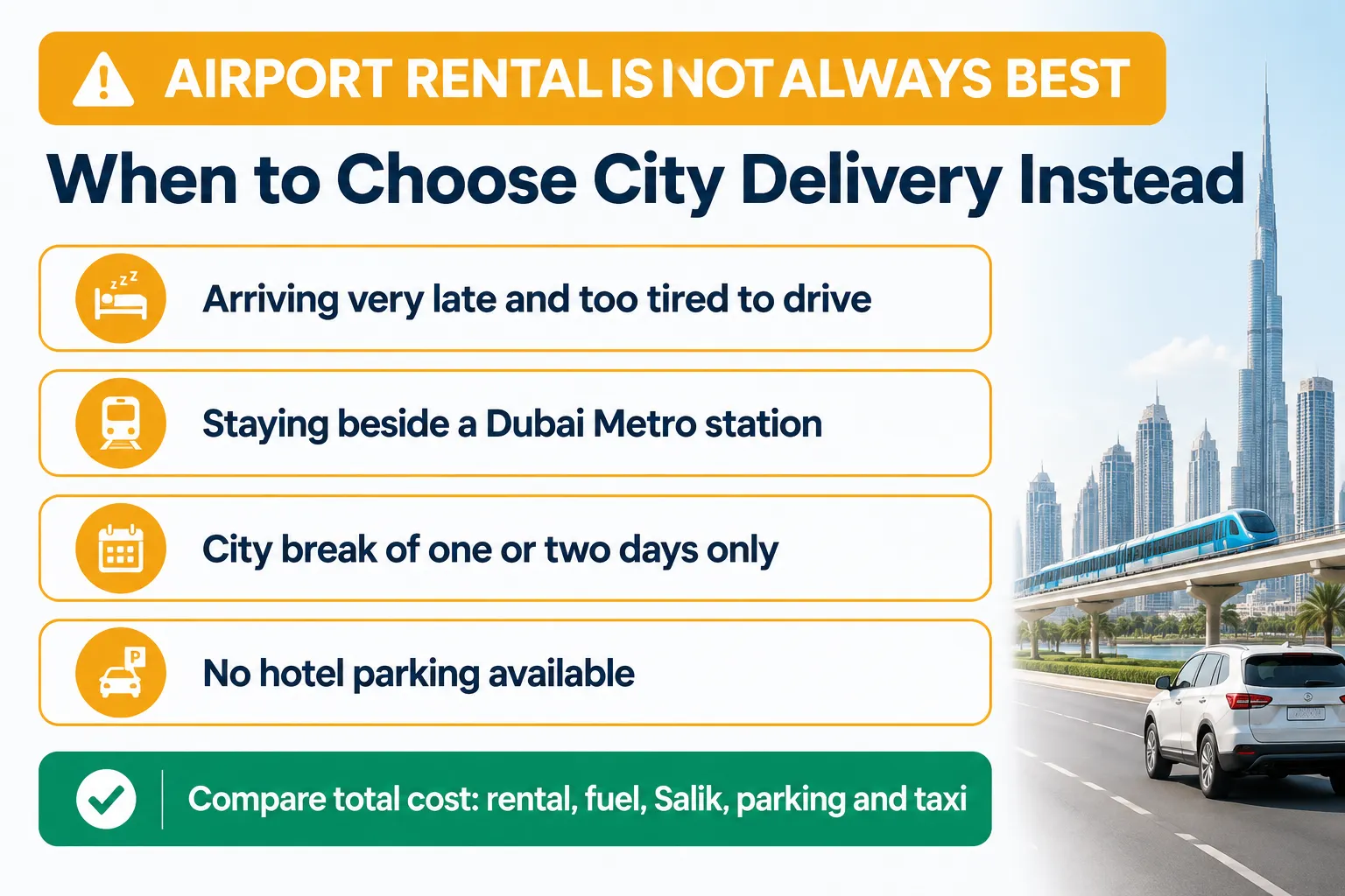 When airport car rental is not the best option