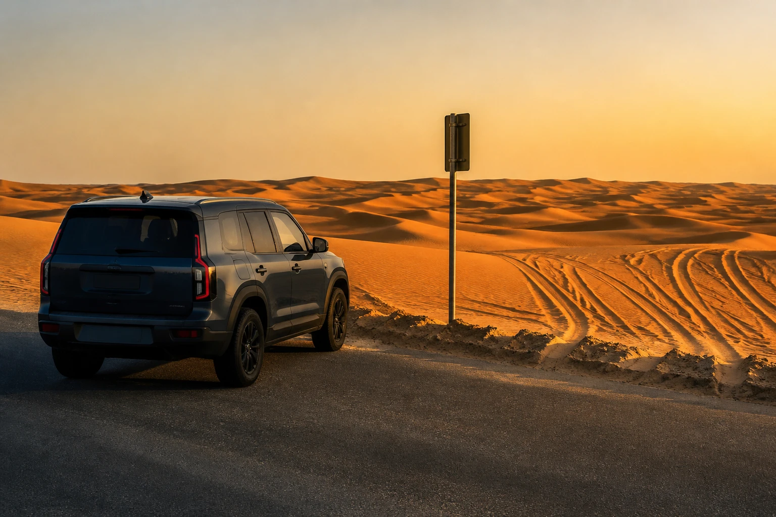 Where asphalt meets sand: the off-road rule for rental SUVs in Dubai